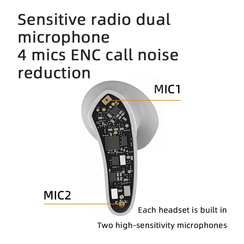 Imagem -04 - Rose Technics-beetle Microfone sem Fio Tws Bluetooth Headphones Touch Control Hi-fi Fone de Ouvido