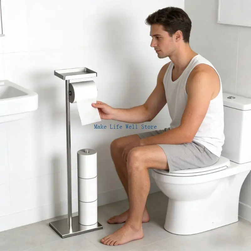 

Easy Tool Complimentary Assembly Tissue Owner Rustless Freestanding Bathroom