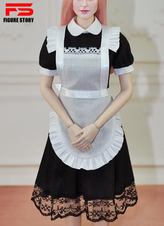 

new 1/6 Scale female clothes maid outfit fit 12 inches TBL PH JIAOU action figrue body model