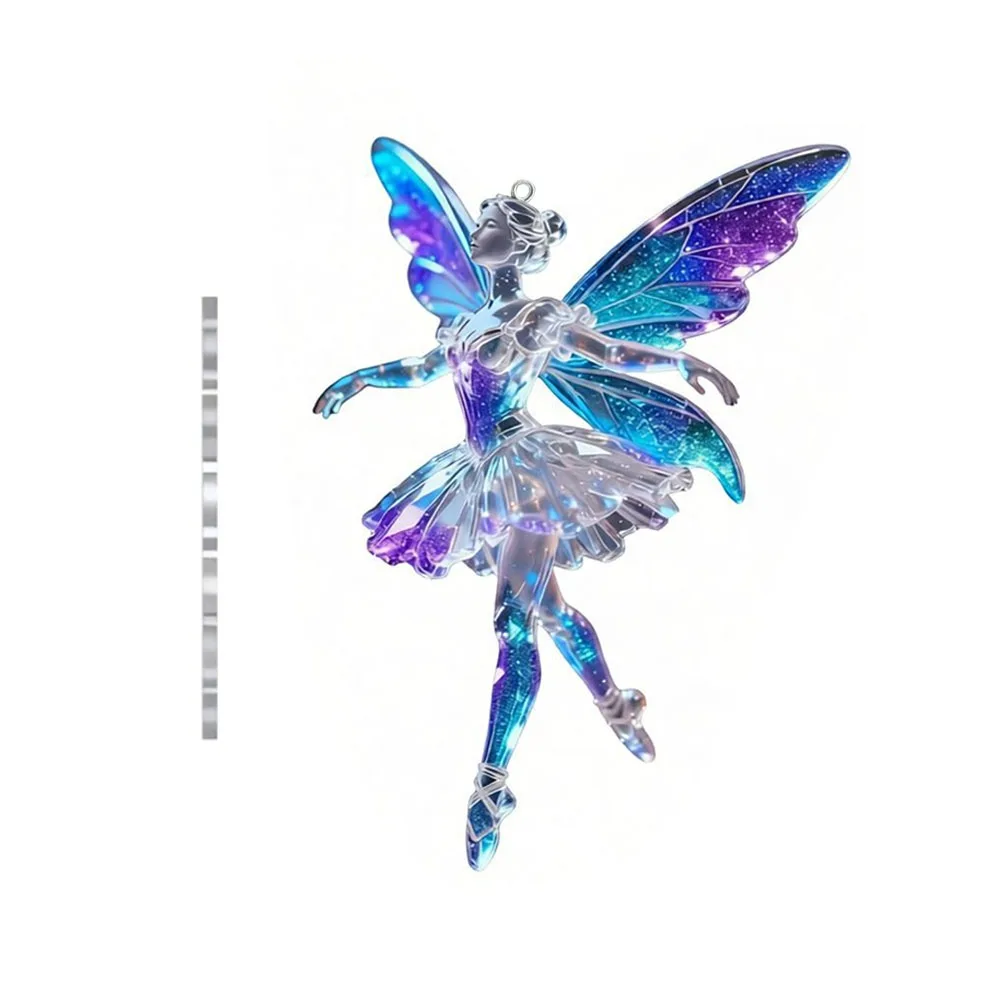 2d-плоский-рождественский-подвесной-кулон-имитация-балерины-подвесное-украшение-для-рождественской-елки-акриловый-блестящий-кулон-для-зеркала-заднего-вида-автомобиля