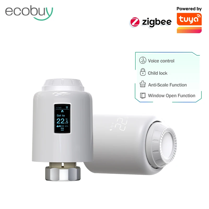 

Tuya Zigbee 3.0 Smart Home Thermostatic Radiator Valve Wifi Thermostat Actuator Temperature Controller Google Assistant Alexa