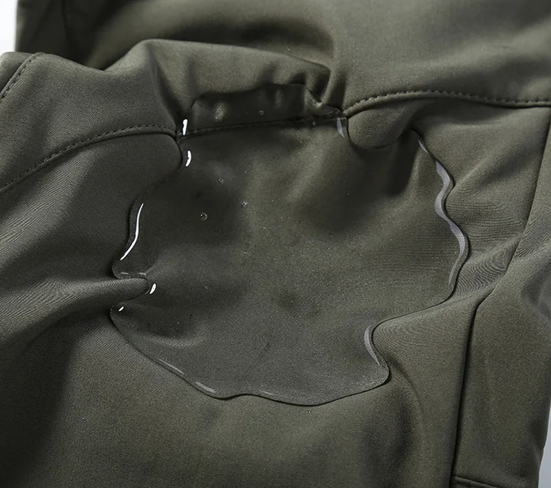 البضائع العسكرية التكتيكية الرجال الشتاء الخريف الصوف السراويل مقاوم للماء التنزه التخييم تسلق بناطيل كاجوال Sharkskin مرونة