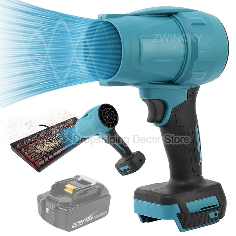 Portable Brushless Electric Turbo Blowers Jet Fan Violent Car Dryer Handheld Dust Blowing Tool for Makita 18V Li-ion Battery