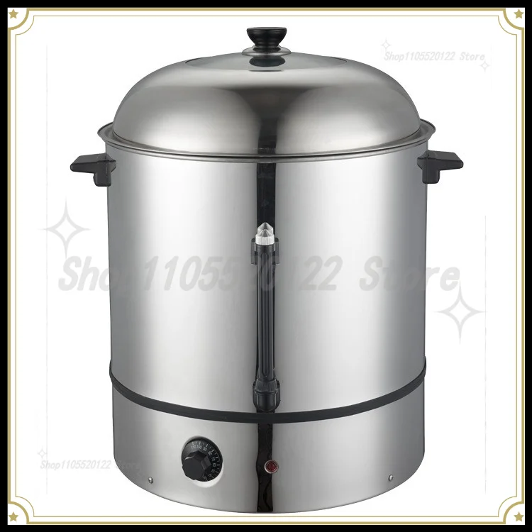 30L Stainless Steel 201 Electric Steamer Electric Steamer Stainless Steel Corn Bucket Boiling Water Bucket Food Steamer