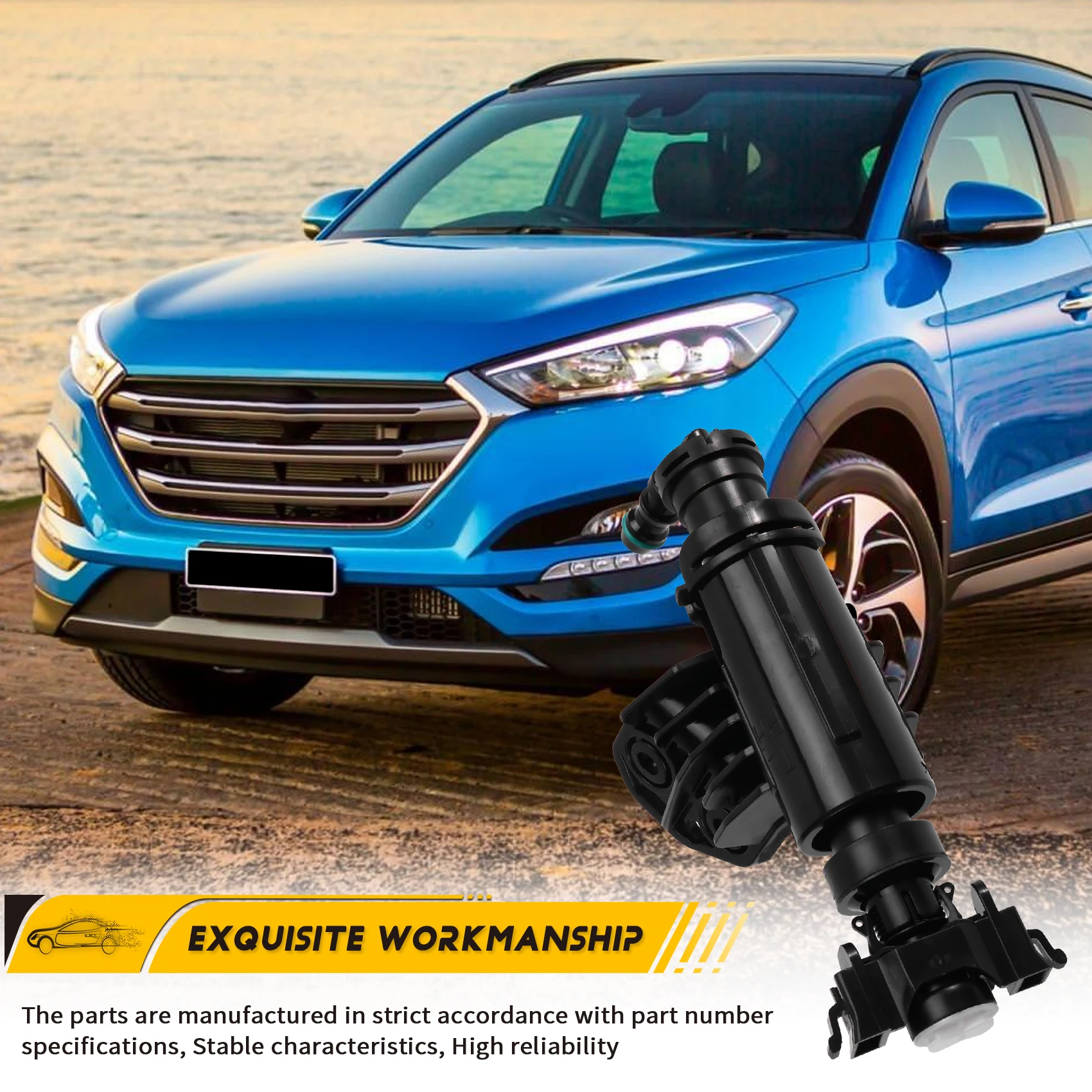 

Форсунка омывателя лампы передней фары, форсунка цилиндра для Hyundai Tucson 2016-2020