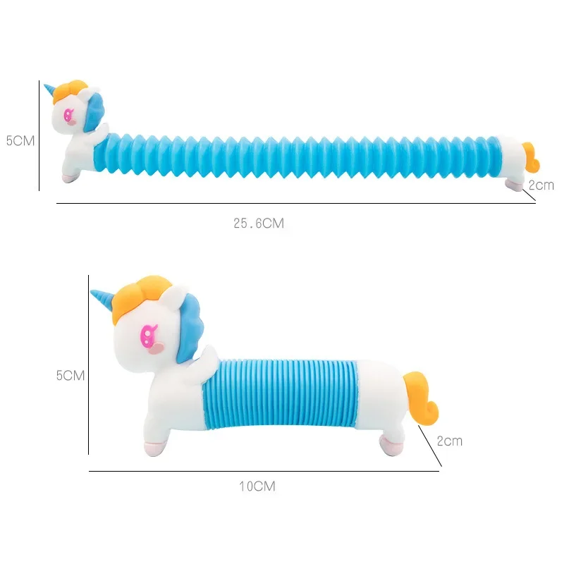 새로운 팝 튜브 실리콘 알파카 유니콘 버블 볼, 푸시 잇 감압 파이프, 스트레스 방지 벤트 피젯 장난감, 어린이 성인 선물