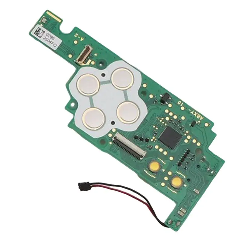 T23C Power Switch Board+Flex Cable Replacement Parts Green Game Supplies For New 3DS ABXY Button Keypad PCB Board Power On OFF B
