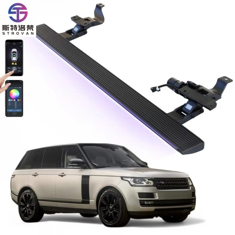 

STLF CLRAK 2014 2017 2020 Range Rover Svr Vogue L405, раздвижные подножки для дверей, выдвижные электрические боковые ступеньки со светодиодной подсветкой