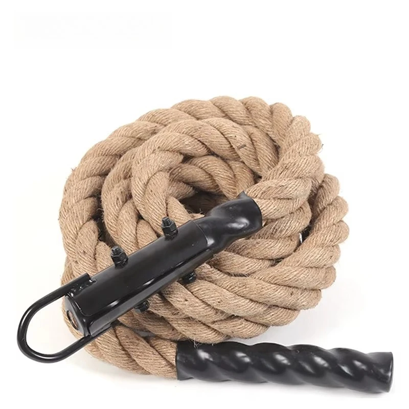 

Fitness training rope 38mm/50mm hemp fiber climbing training rope hook