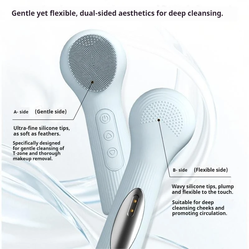 Nieuwe siliconen elektrische gezichtsreiniger Huidverzorging Massager Tool