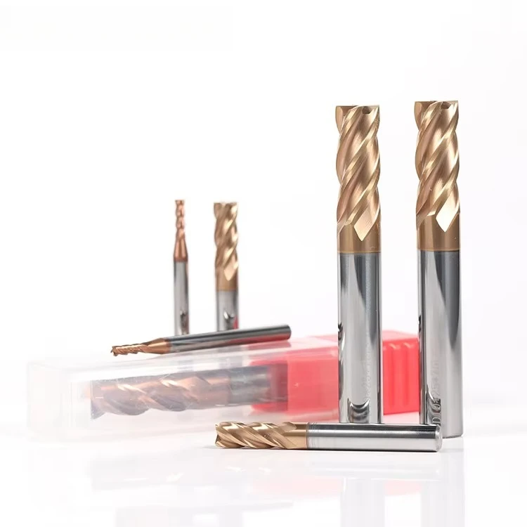 10pcs Wholesale 12mm Carbide End Mill Standard Length 55HRC Milling Cutter 4 Flute Flat Endmills
