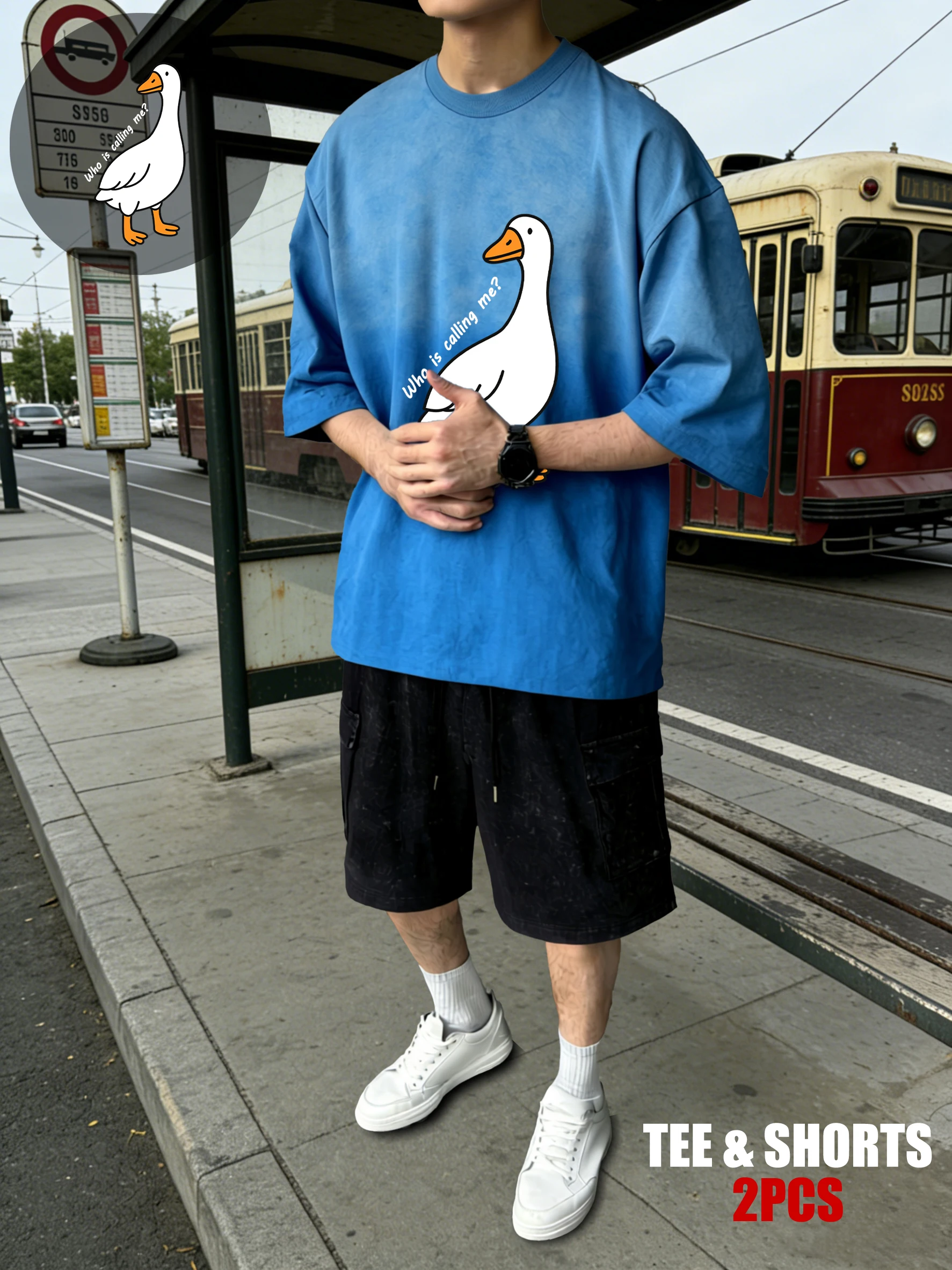 

A Cat So Scared That It Runs Away Tie-Dye Men T-Shirt Fashion Cotton T Shirts Soft Unisex Crewneck Clothing Summer Shorts Set