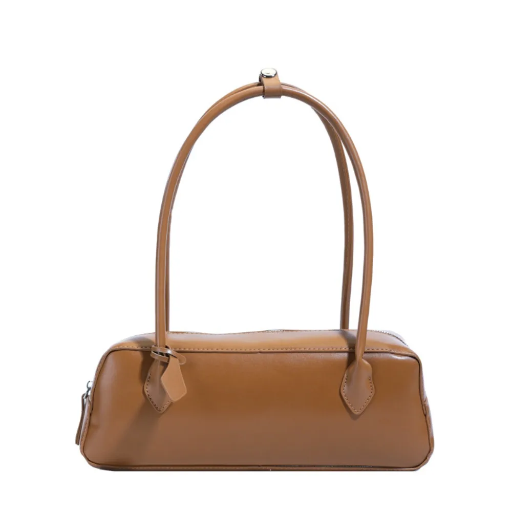 

Элегантная французская сумка в корейском стиле, водонепроницаемая сумка на плечо из искусственной кожи, однотонная, большая вместительная текстурированная сумка для подмышек, рабочие сумки