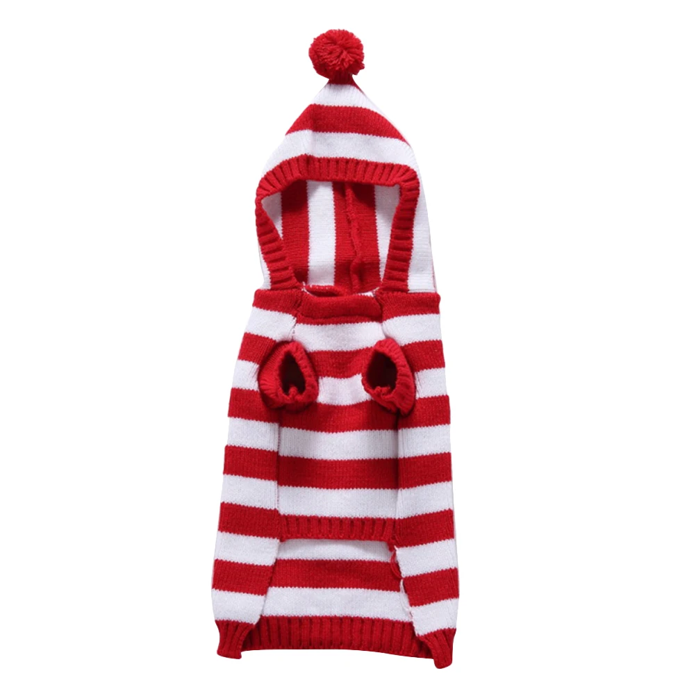 

Dog Sweater with Body Length Clothing Pet Garment Props Knitting Polyester Apparel for Small Dogs Lightweight