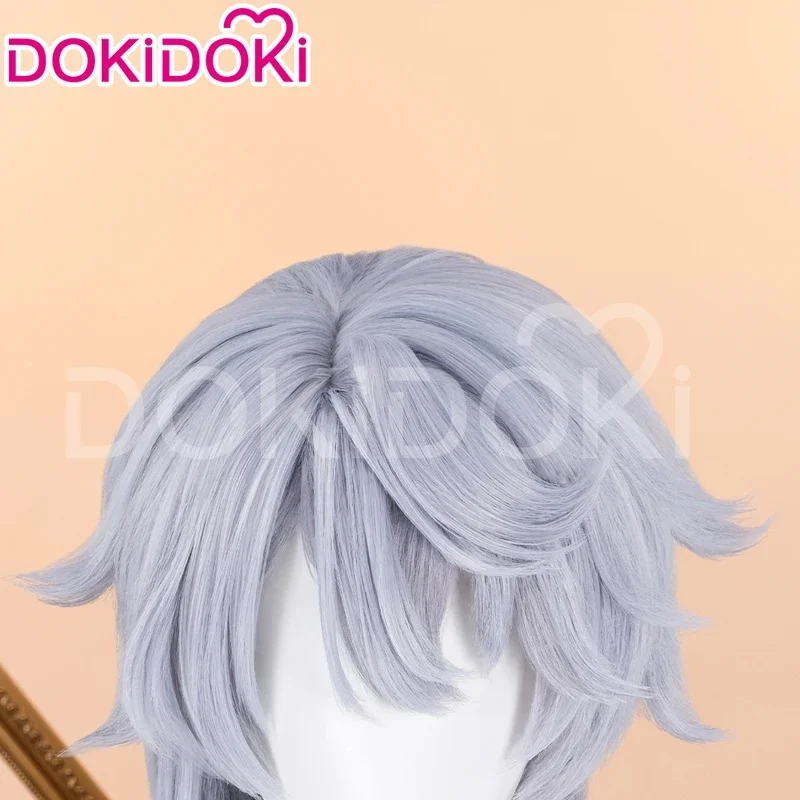 3,v;5'h\8/IN STOCK Cosplay Game Honkai:Star Rail DokiDoki Men 48cm Grey Layered Gradient Wig Sunday Wings E7;j'9.g\2/ view 5