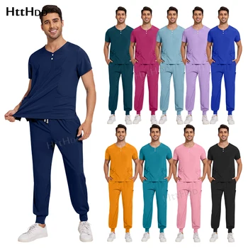 סיטונאי לשפשף חליפות בית חולים רופא עובד מדים ססגוניות אחות אחידה אביזרים גברים נשים נשים רפואת שיניים מרפאת שיניים