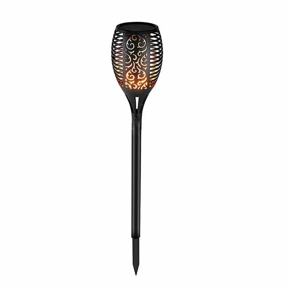 

1 pc LED Solar Flamme Taschenlampe Lampe Outdoor Lichter Solar Garten Licht Flackern Lampe Hof Balkon Rasen Pfad Scheinwerfer