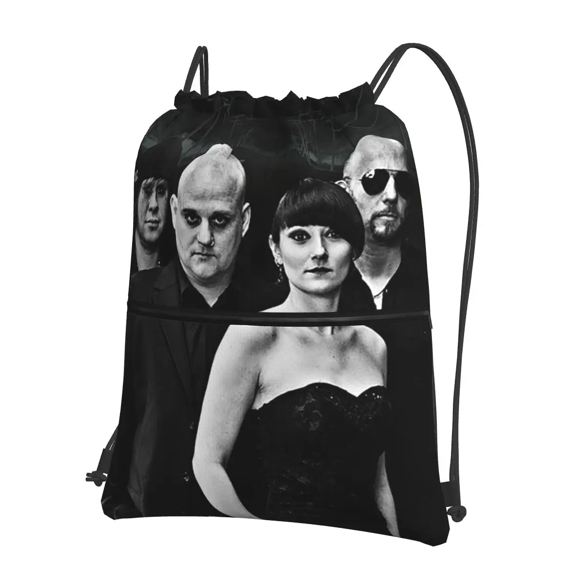 MONO INC Goth Rock Music Backpacks Fashion Drawstring Bags Sundries Bag Book Bags for Man Woman School