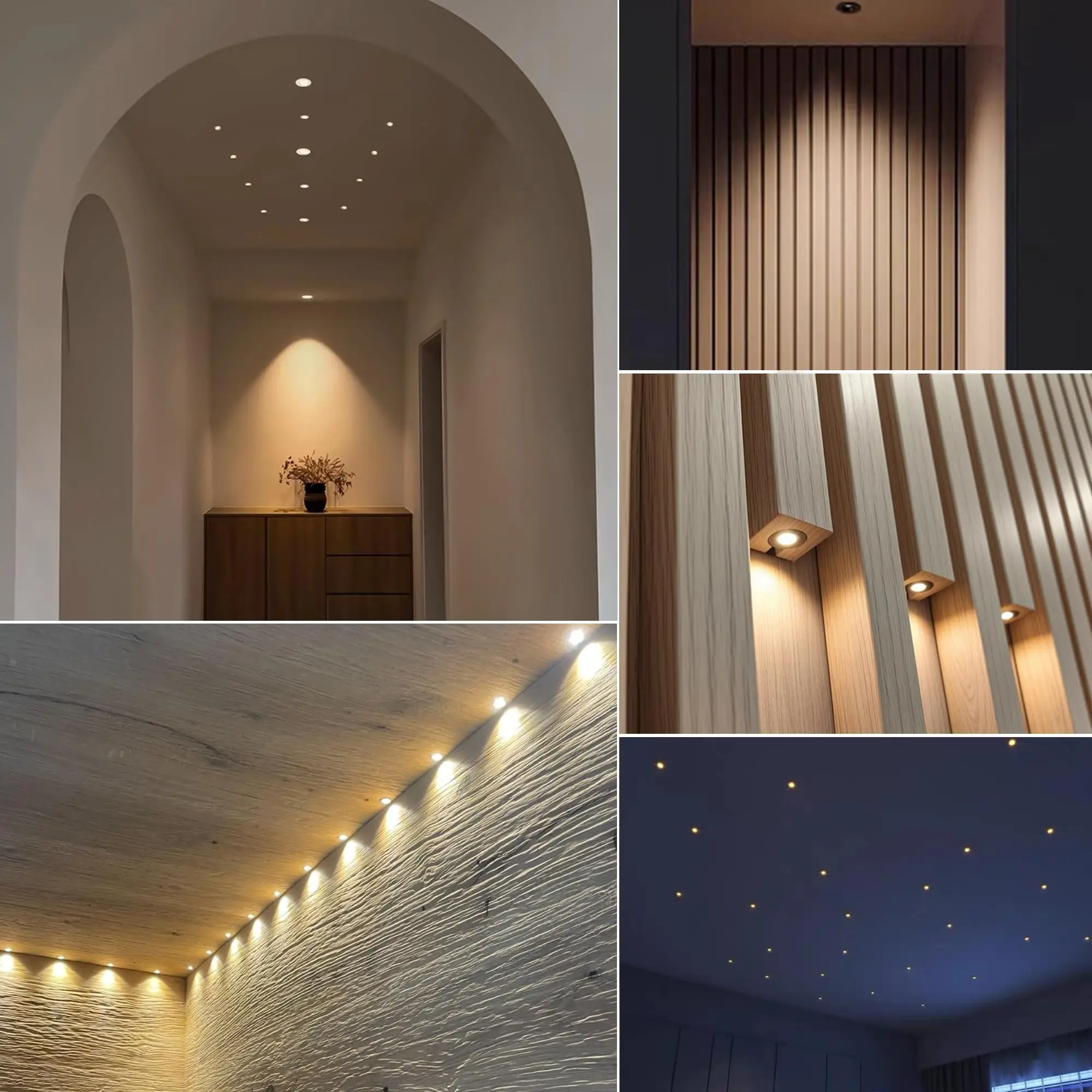 Mini Spotlight LED Recessed Lamps white Driver 1W Downight Interior Lighting Small Recessed Spot Light for Staircase Cabinet