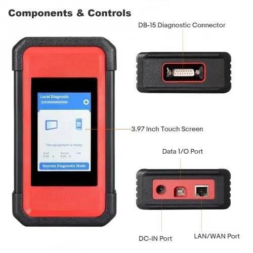 X431 PRO3S+ SmartLink HD 12V Truck OBDII Bidirectional Diagnostic Tools 24V Heavy Duty Car ECU Coding Active Test