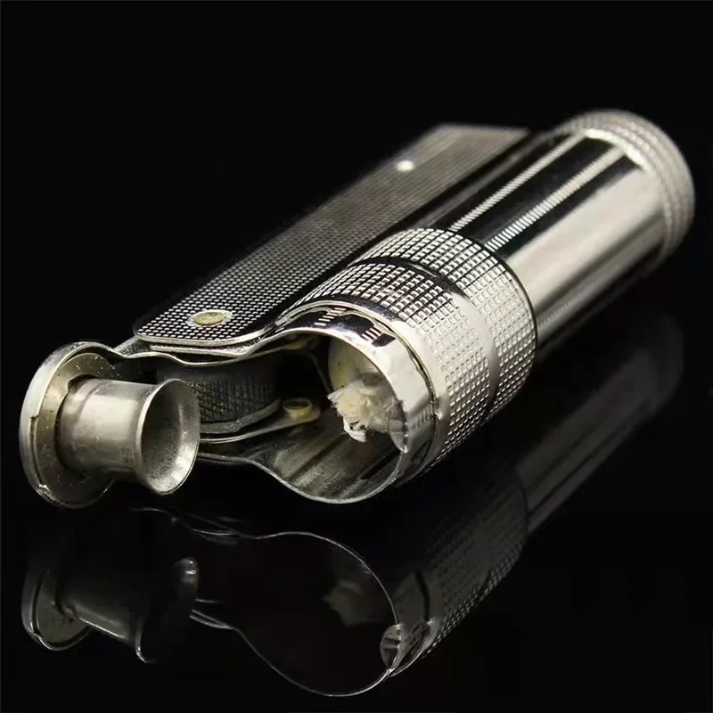 Original Stainless Steel IMCO Kerosene Lighter Windproof Gasoline Flint Cigarette Lighter Petrol Oil Lighter Inflated Men Gadget