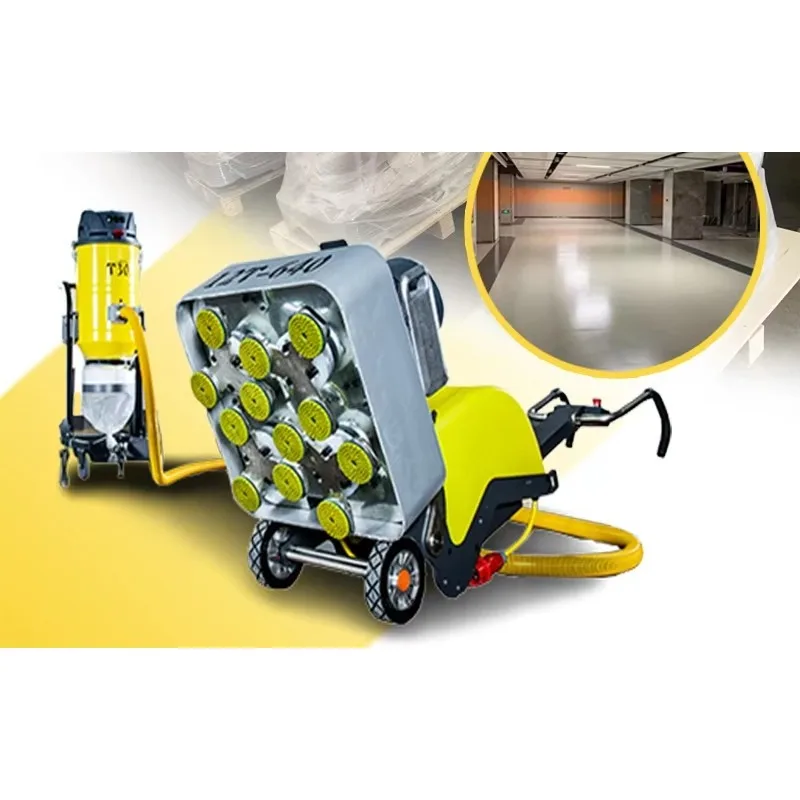 works at a cost-effective 7.5kw 220/380v Cement Concrete Polisher Epoxy Floor Grinder 4 Head Diamond Terrazzo Marble Floor