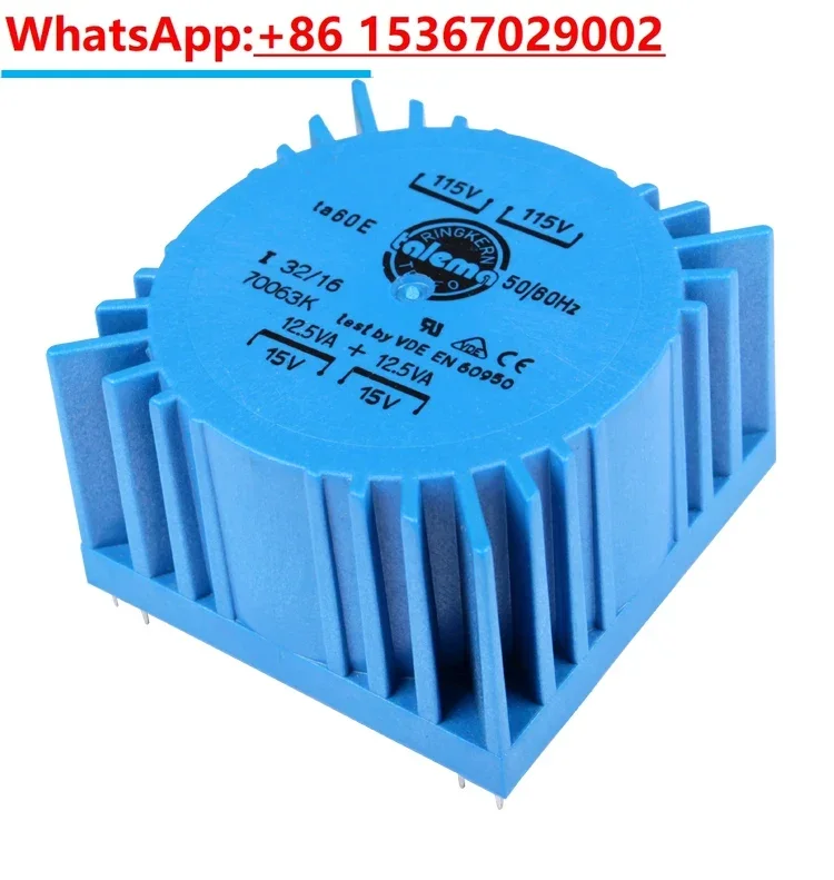 Talema 25W Dual 7V 9V 12V 15V 18V 22V Sealed Square Transformer Original Imported Toroidal Transformer