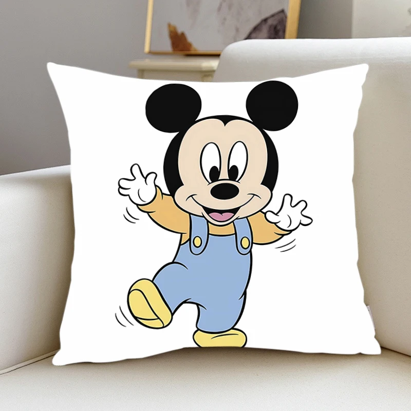 Pillow Cover Mickey Birthday Wedding Gifts 50x50 Cushions Covers Dakimakura Throw Pillows iving room Pillowcase Cute Home Decor