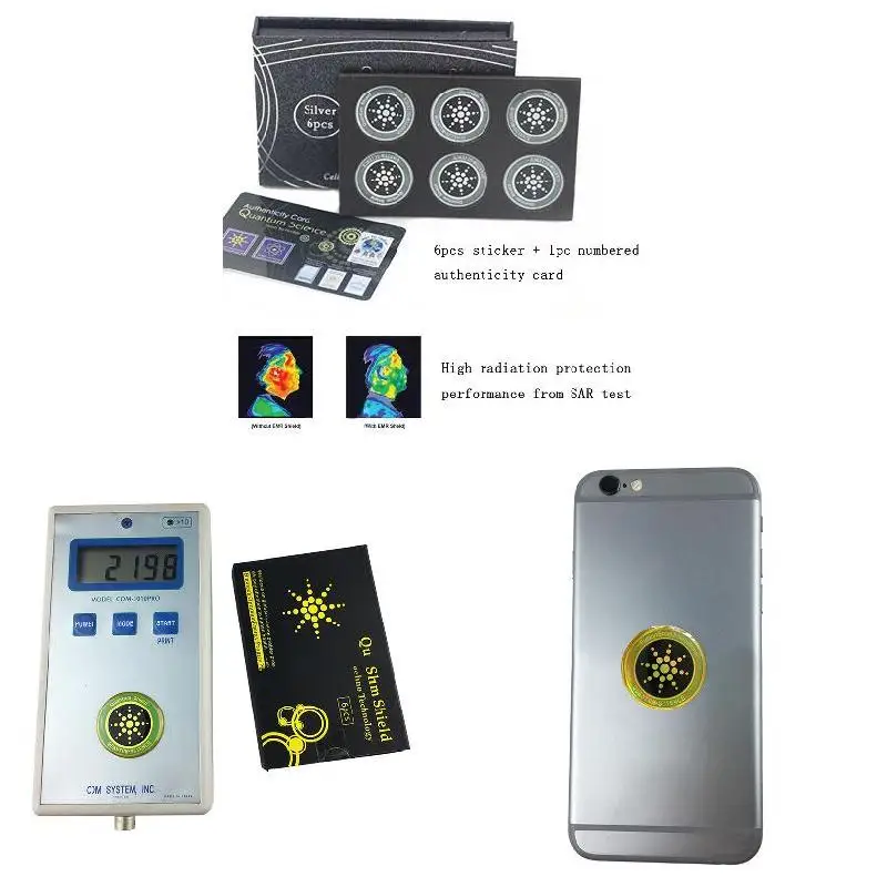 6pcs Radiation Protection Phone Sticker Round  Shield for Mobiles Accessories Convenient Radiation Protection image 3