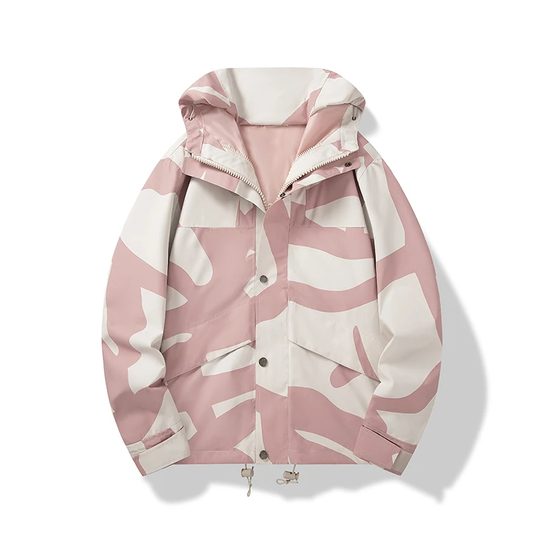 Hooded Single-layer Jacket Design Version of The Loose Fashion All-weather Waterproof Fabric Breathable Comfort Casual Coats