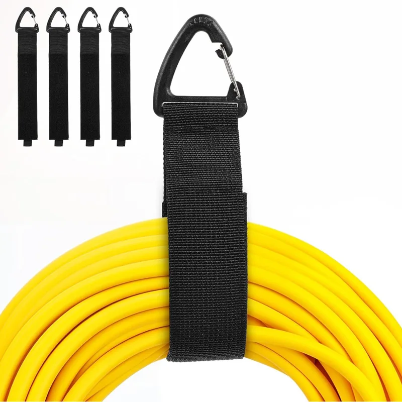 Cord Organizer Holder with Triangle Buckle ,Wire Manager Power Cord Management ,Nylon Heavy Cord Storage Straps for Cables Hoses