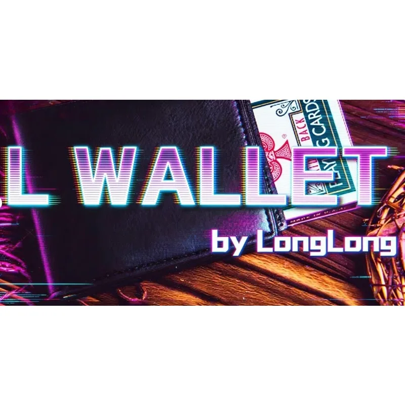 L Deck Switch Wallet by Long Long - Card Deck Changes Inside Wallet Close Up Street Illusion Gimmick Props Mentalism Magician