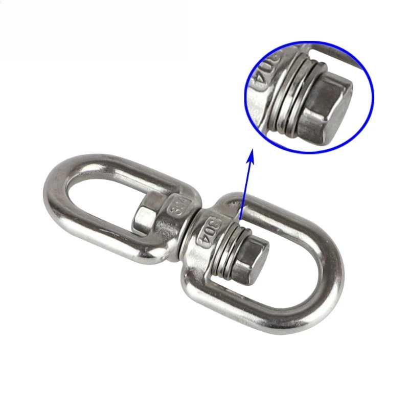 304 stainless steel with bearing rotating ring, universal ring 8-ring, chain buckle, swing accessories outdoor hardware
