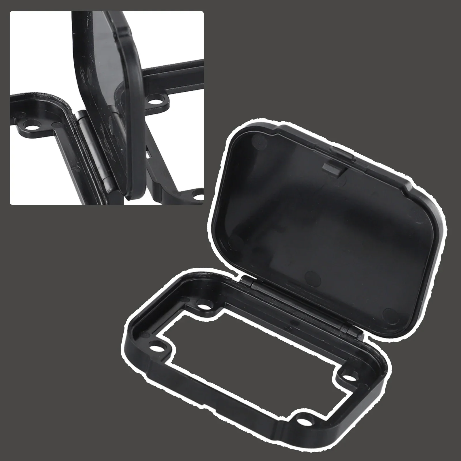 High Quality Boutique Panel Bracket Cover For Anderson Socket Black Plug Cover FOR Anderson For Caravans Panel