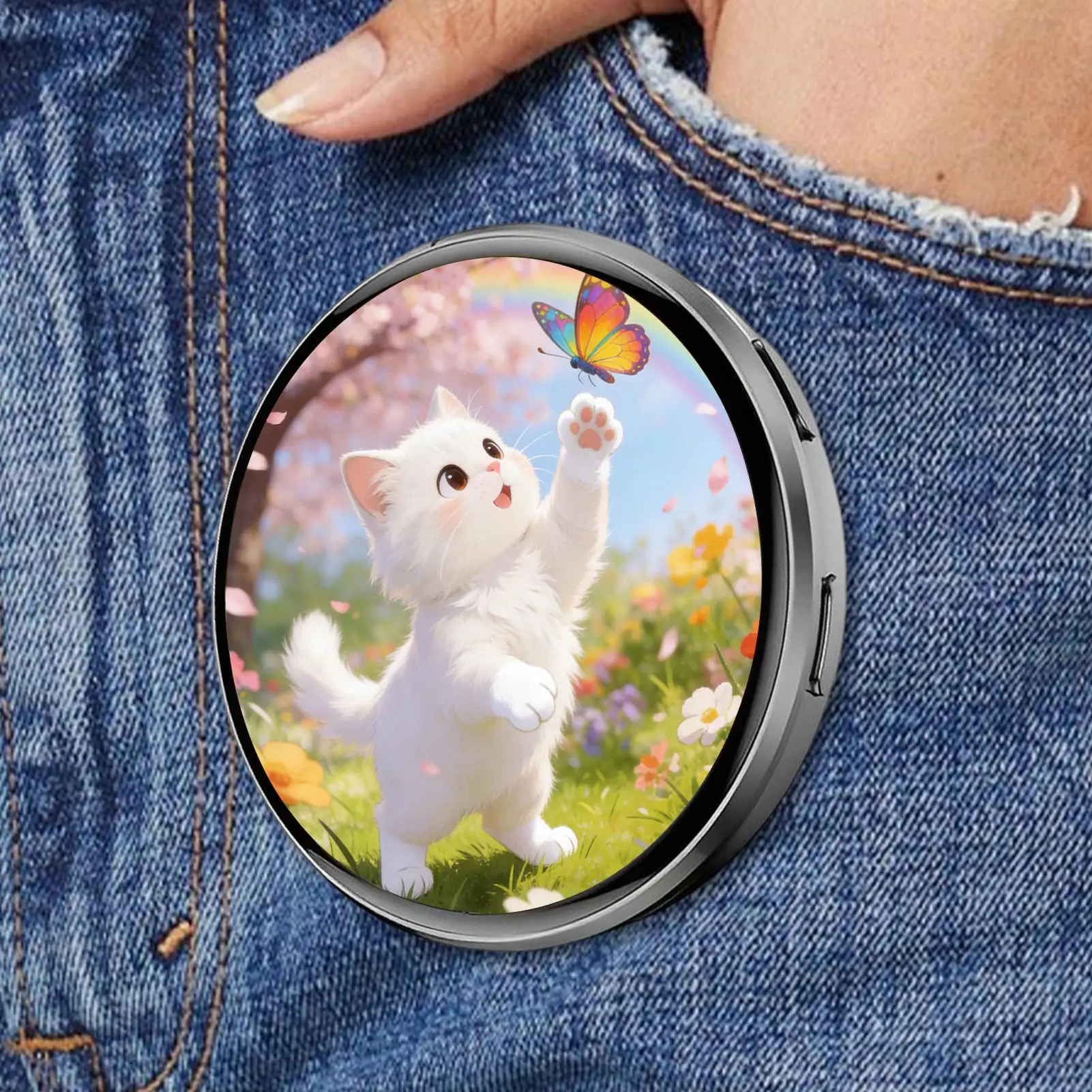 

E-Badge Display Pin Dynamic Electronic Badge Anime Merchandise Badge For Game Peripherals Excellent Birthday Gifts