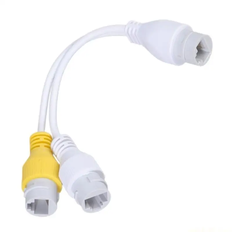 POE Splitter RJ45 Cable Power Over Ethernet Adapter Injector Splitter Waterproof POE Adapter for Outdoor Installation