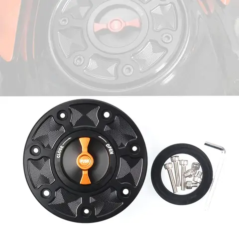 DUKE 390 Motorcycle Accessories Fuel Gas Tank Cap For RC 390 DUKE 790 890 R 250 Oil Fuel Cap Tank Cover Quick Release Aluminum