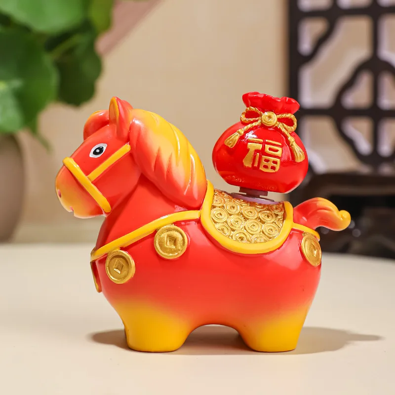 Little Horse Fu Fu Spinning Fun Fun Decorative Item Desktop Creative Decorative Item Student Gift Zodiac Decorative Item Temple