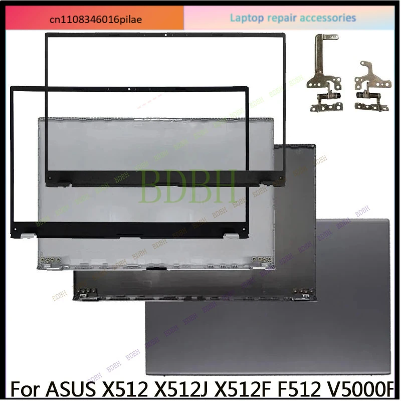 For ASUS X512 X512J X512F F512 V5000F Notebook Screen LCD Back Cover/Front Bezel/Hinges/Palmrest/Bottom Accessories Laptop Case