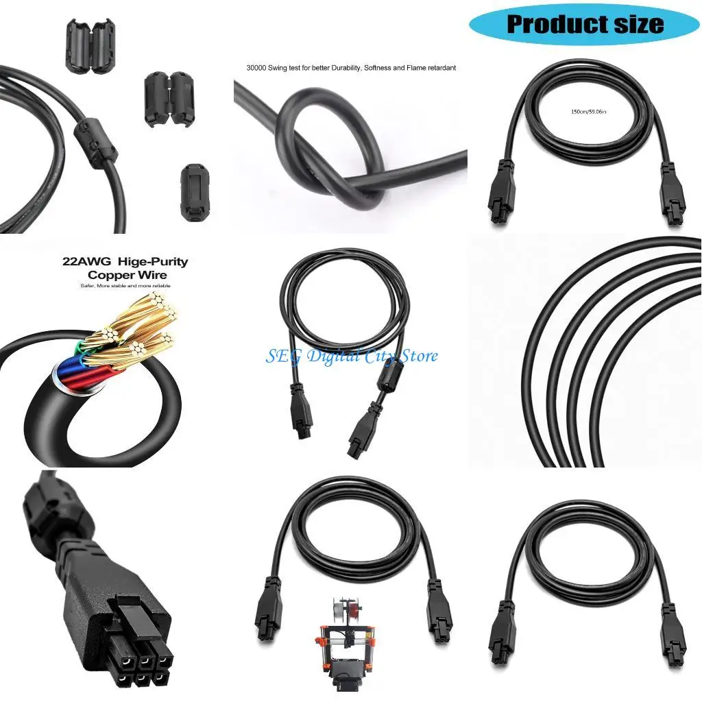 

U75B 6Pin HUB Extension Cable with Connector Replacement For P1P P1S X1C X1E Printer Accessories