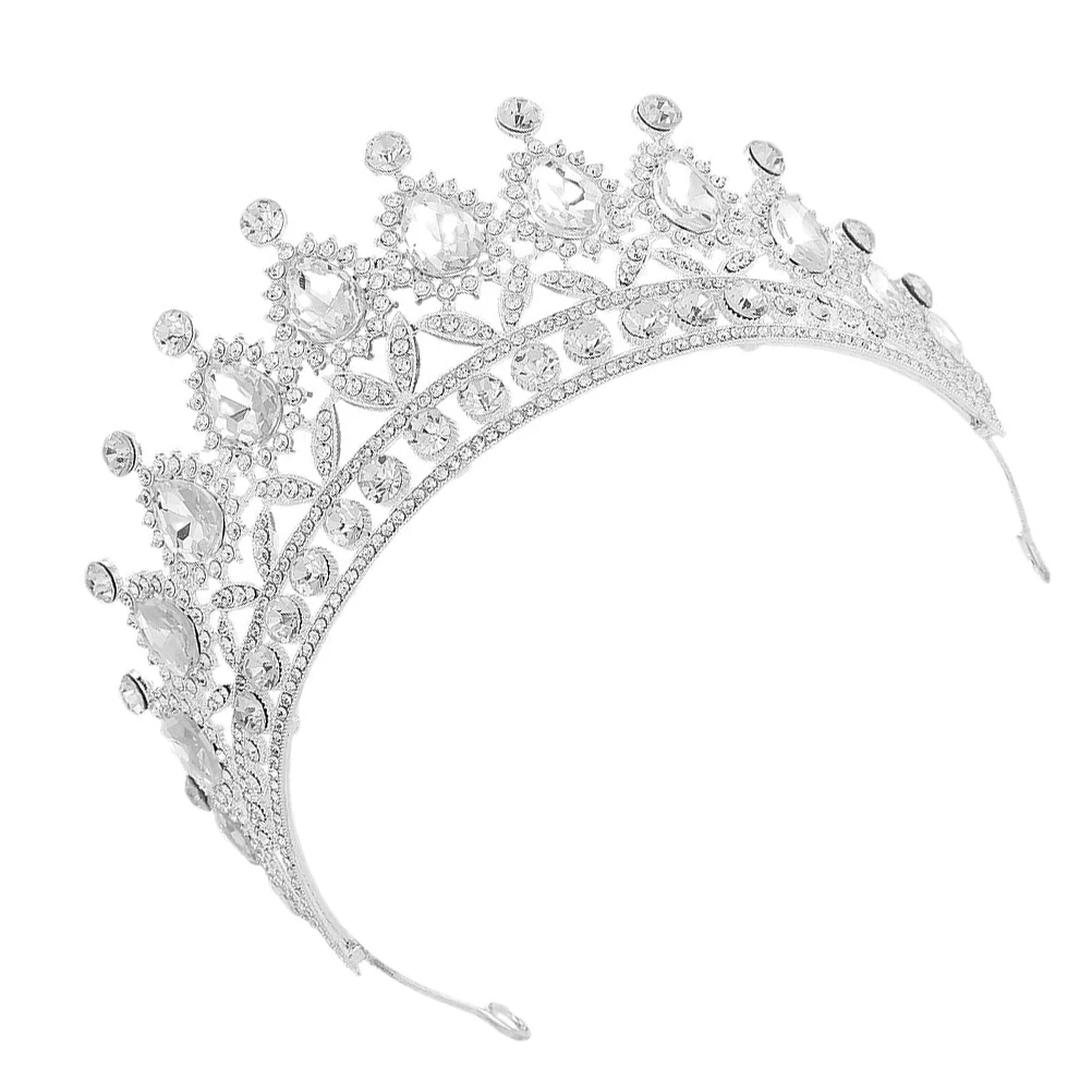 

Baroque Crown Baroque Jewelry Wedding Bridal Hair Accessories Rhinestone Tiaras Queen Crowns For Bride Party Women