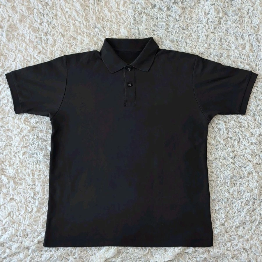 Schwarzes New York Polo-Shirt für Herren mit großem Pferdelogo, cooles, übergroßes Sommer-Vintage-Atmungsaktives T-Shirt für Damen, Streetwear – Detail 5