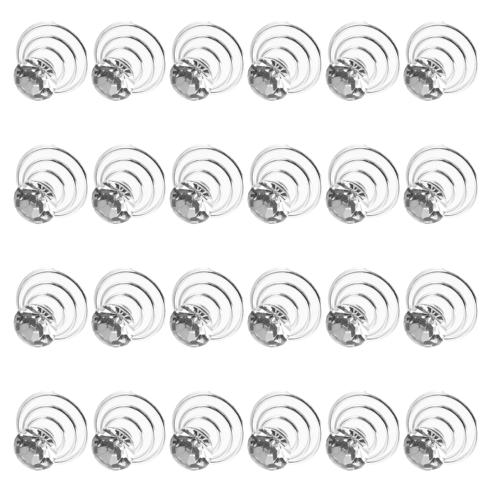 

24Pcs Rhinestone Spiral Hairpins Elegant Bridal Hair Clips Shiny Wedding Party Prom Accessories Bridal Hair Clip