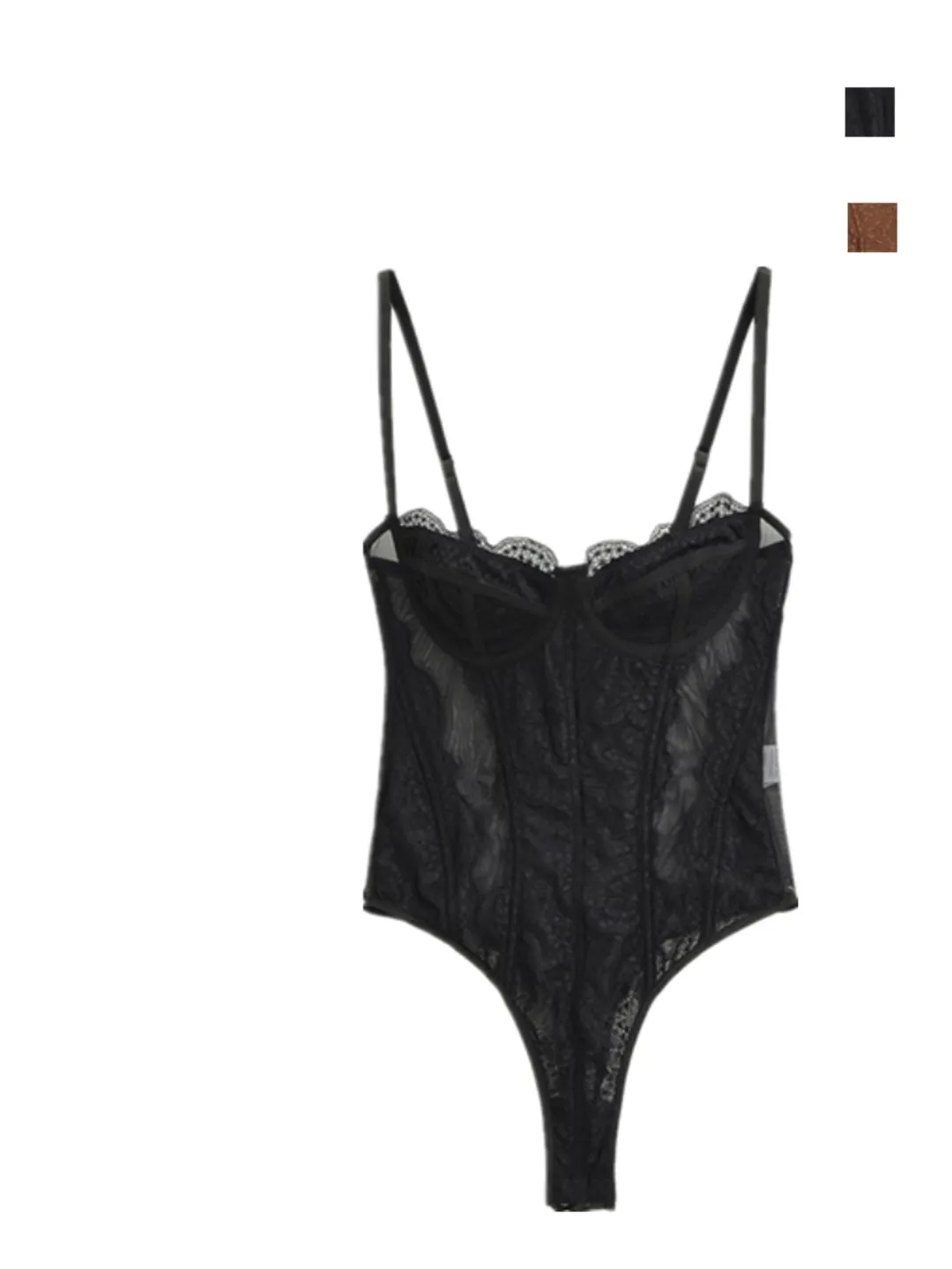 

Street Style Lace Trim Wire Ring Strapless Bodysuit Thai Sexy Spicy Girl One Shoulder Tube Top Fishbone Bralette Shorties