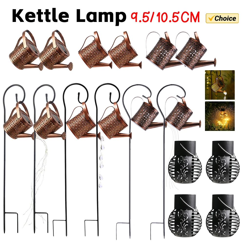 

Solar Powered LED Watering Can Light Waterproof Outdoor Decorative Kettle Lamps
