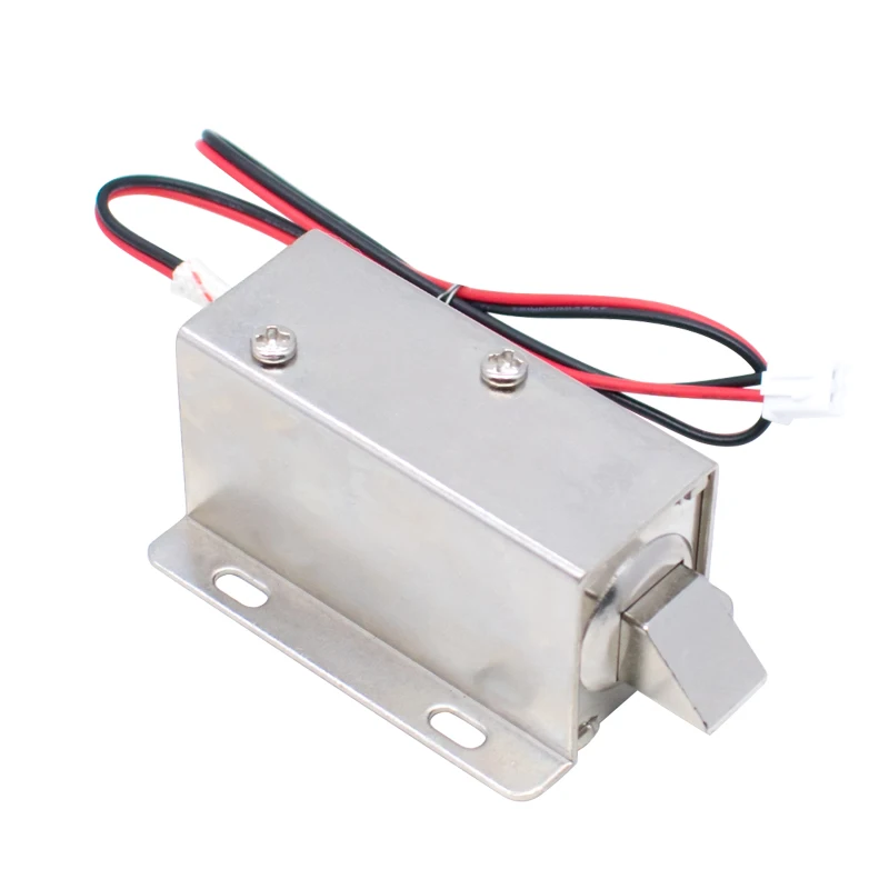 WAVGAT DC 12V Electric Solenoid Lock Tongue Upward Assembly for Door Cabinet Drawer
