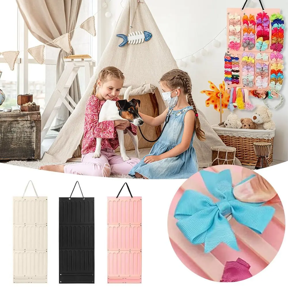

Felt Hair Bows Organizer Wall Hanging Space Saving Accessories Headband Holder Hair Tie Organizer Hairpins Hair Accessories
