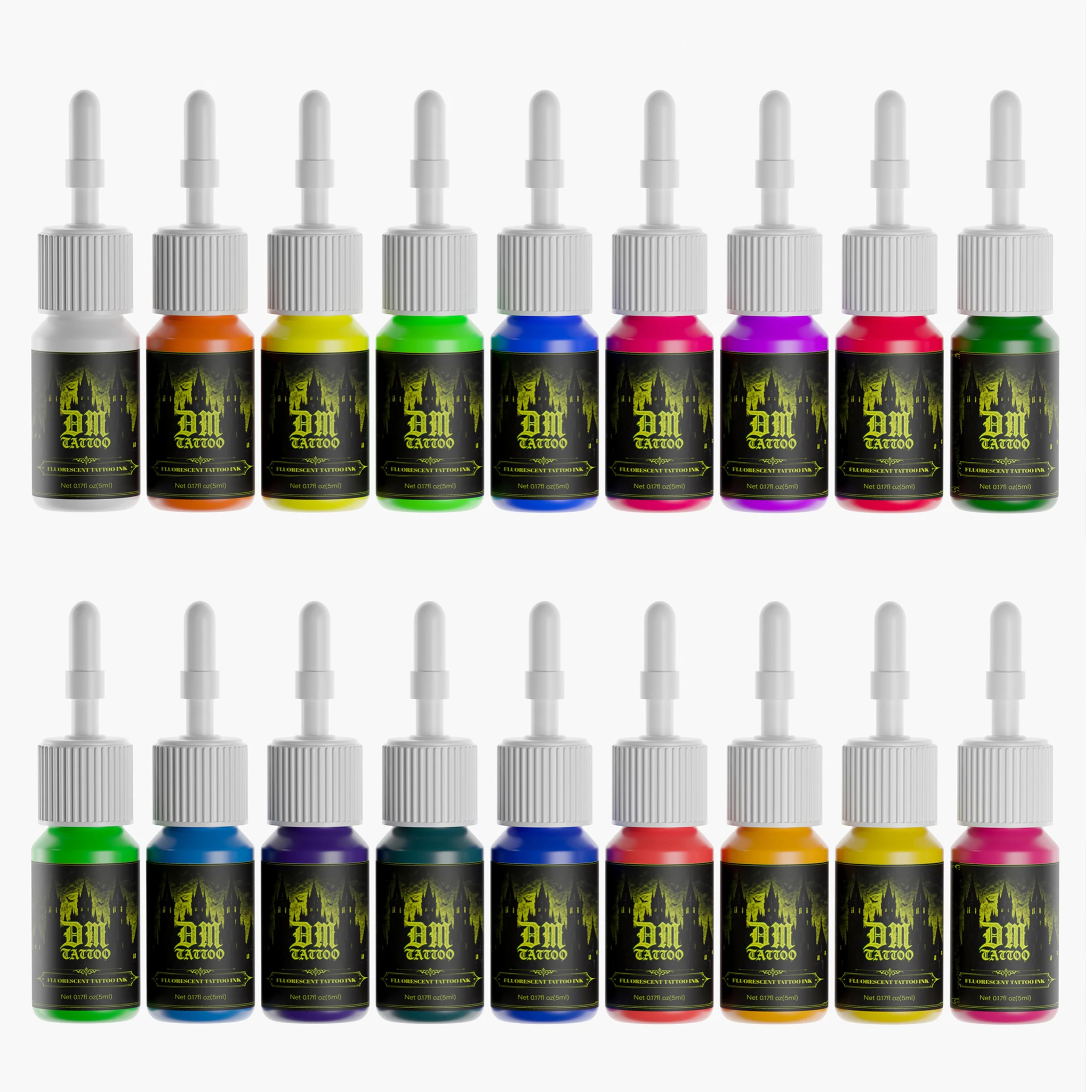 

DM 15ml 18-colors Tattoo Ink Pigment Body Art Tattoo Kits Professional Beauty Paints Makeup Tattoo Supplies Semi-permanent