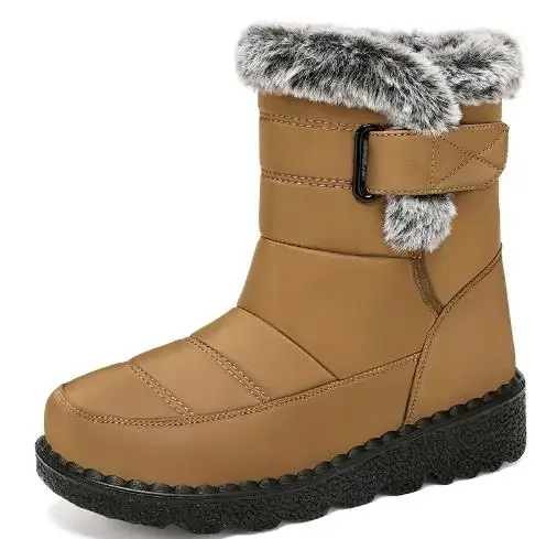 

Women's Boots Super Warm Winter Boots Wedges Heel Snow Boots With Fur Winter Shoes Women Ankle Botas Mujer Low Platform Footwear