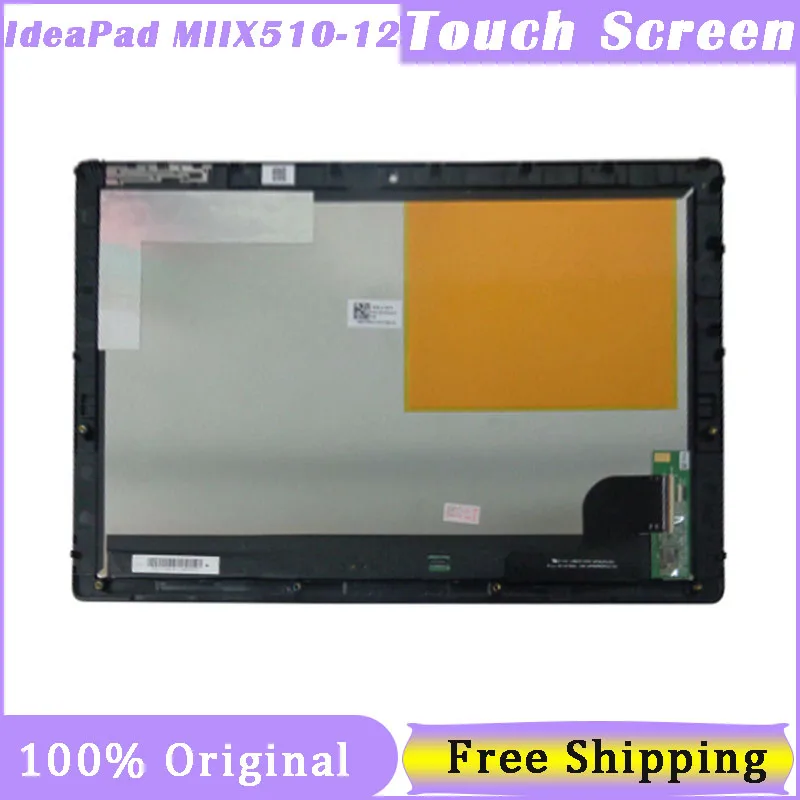 Touch Screen For Lenovo IdeaPad MIIX510-12isk MIIX510-12 miix 510-12IKB 80XE LCD Display Digitizer Assembly with Frame+Board